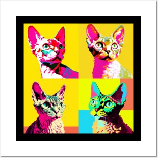 Devon Rex Pop Art - Cat Lover Gift Posters and Art